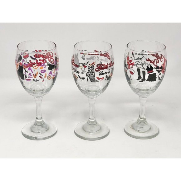 Cristar Wine Glasses - Girls Theme!  Girls Are Fabulous Fashion Diva Girls‎ Love - Picture 5 of 6